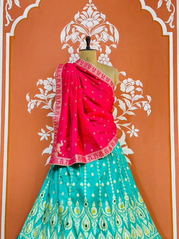 BANARSI ZARI HANDWORK LEHENGA