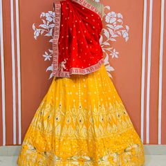 BANARSI ZARI HANDWORK LEHENGA