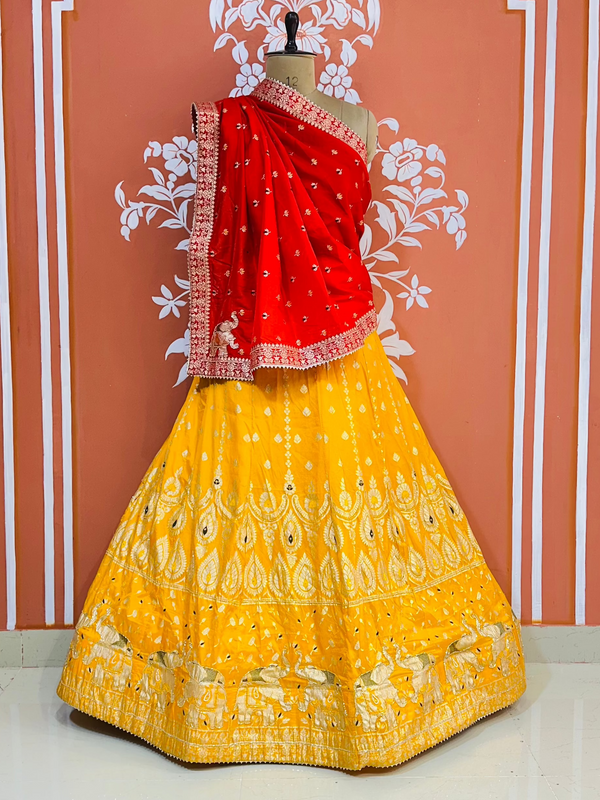 BANARSI ZARI HANDWORK LEHENGA
