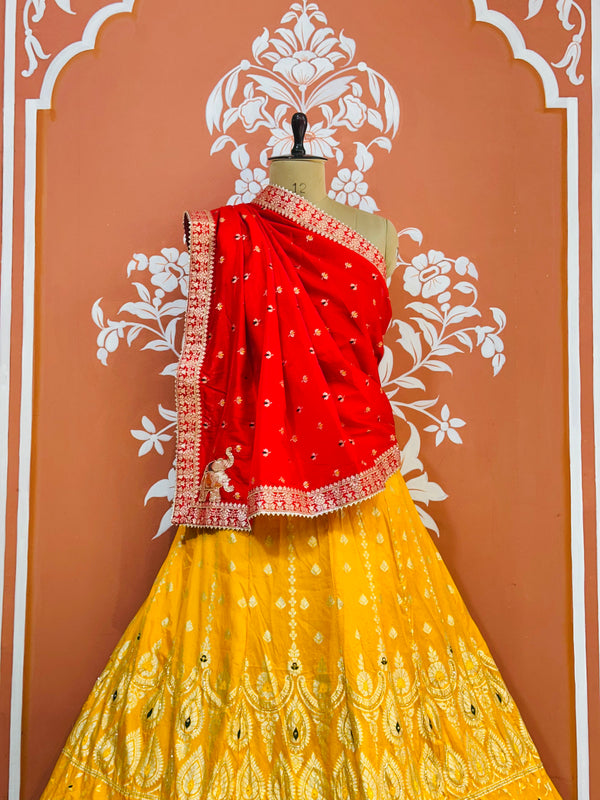 BANARSI ZARI HANDWORK LEHENGA