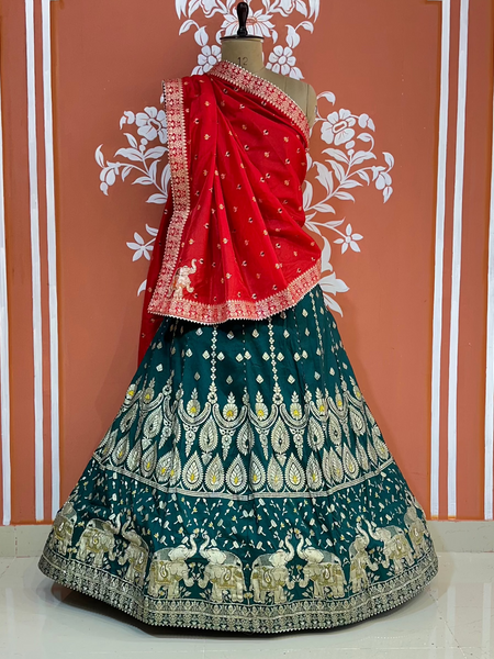 BANARSI ZARI HANDWORK LEHENGA
