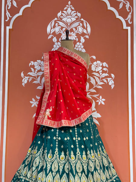 BANARSI ZARI HANDWORK LEHENGA