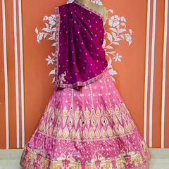 BANARSI ZARI HANDWORK LEHENGA