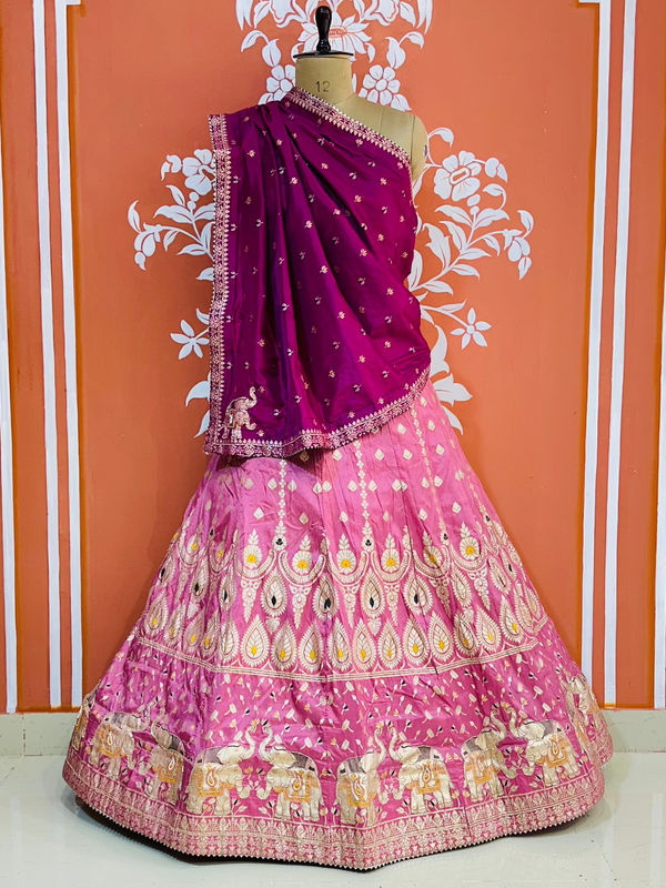 BANARSI ZARI HANDWORK LEHENGA