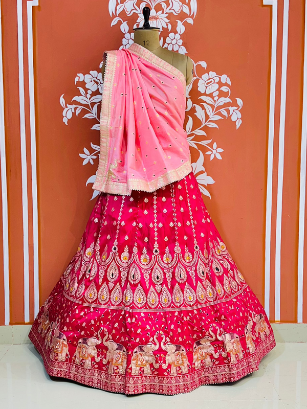 BANARSI ZARI HANDWORK LEHENGA
