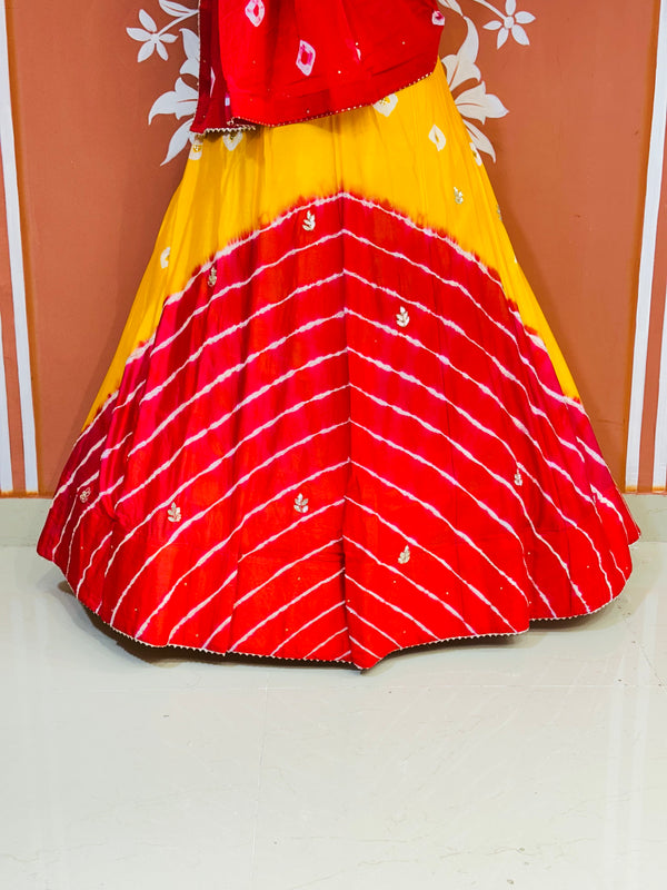 CHINON HANDWORK BHANDEJ LEHENGA