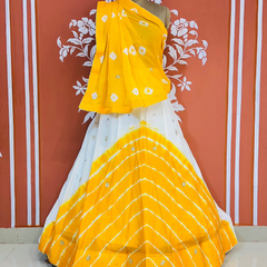 CHINON HANDWORK BHANDEJ LEHENGA