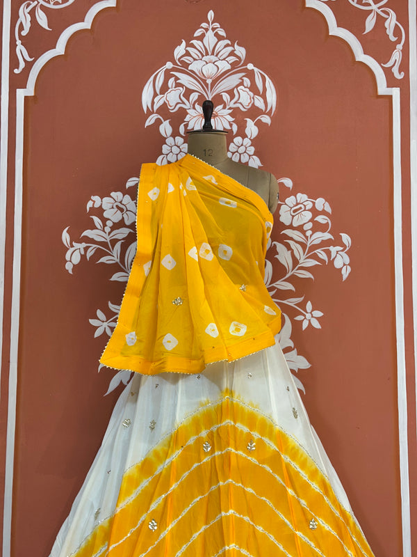CHINON HANDWORK BHANDEJ LEHENGA