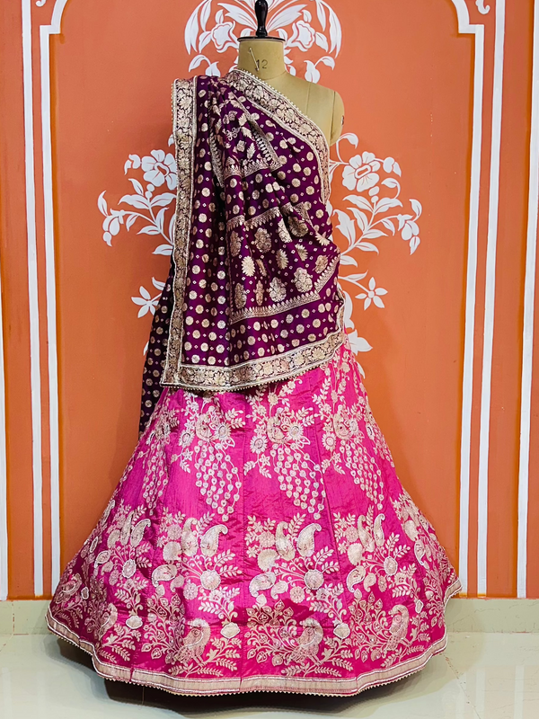 BANARSI ZARI HANDWORK LEHENGA