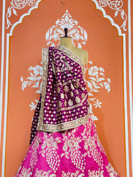 BANARSI ZARI HANDWORK LEHENGA