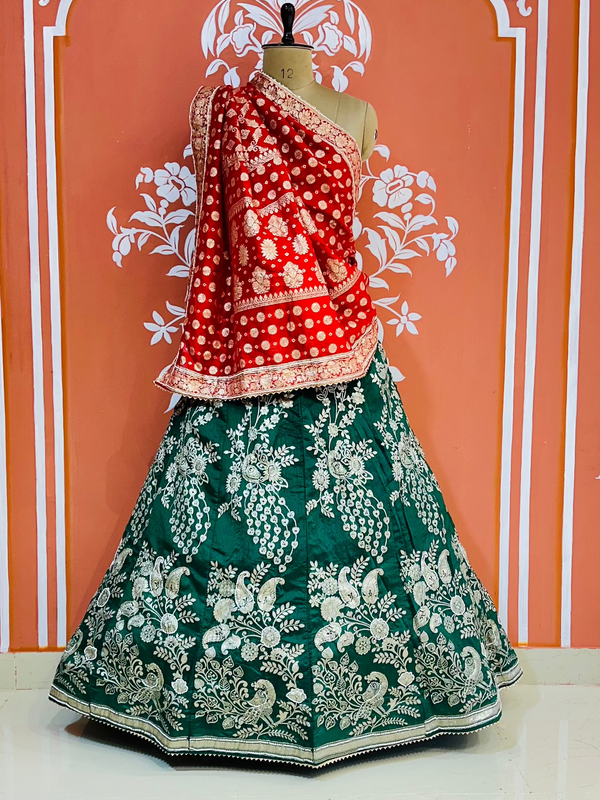 BANARSI ZARI HANDWORK LEHENGA