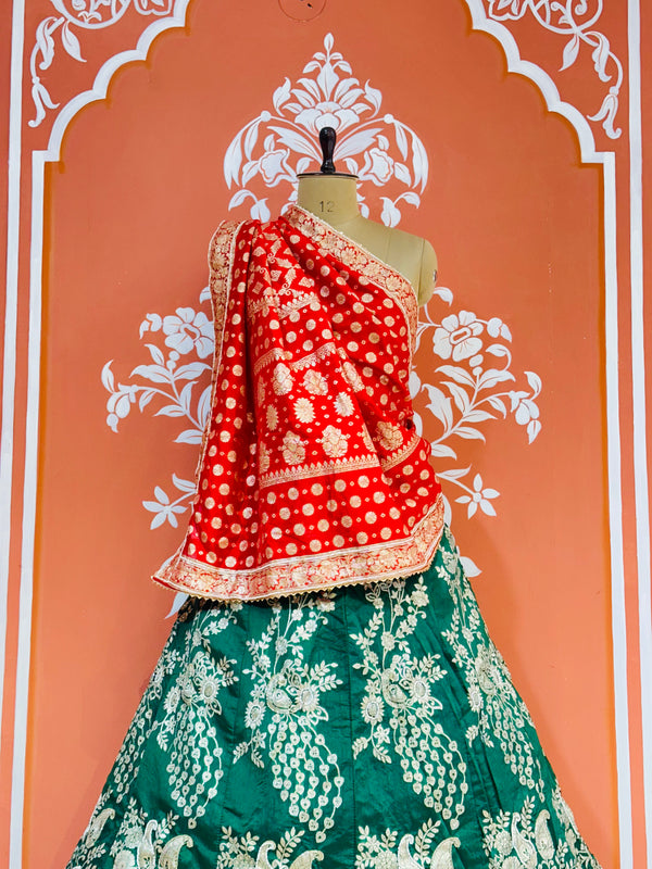 BANARSI ZARI HANDWORK LEHENGA