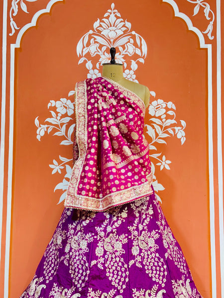 BANARSI ZARI HANDWORK LEHENGA