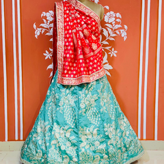 BANARSI ZARI HANDWORK LEHENGA