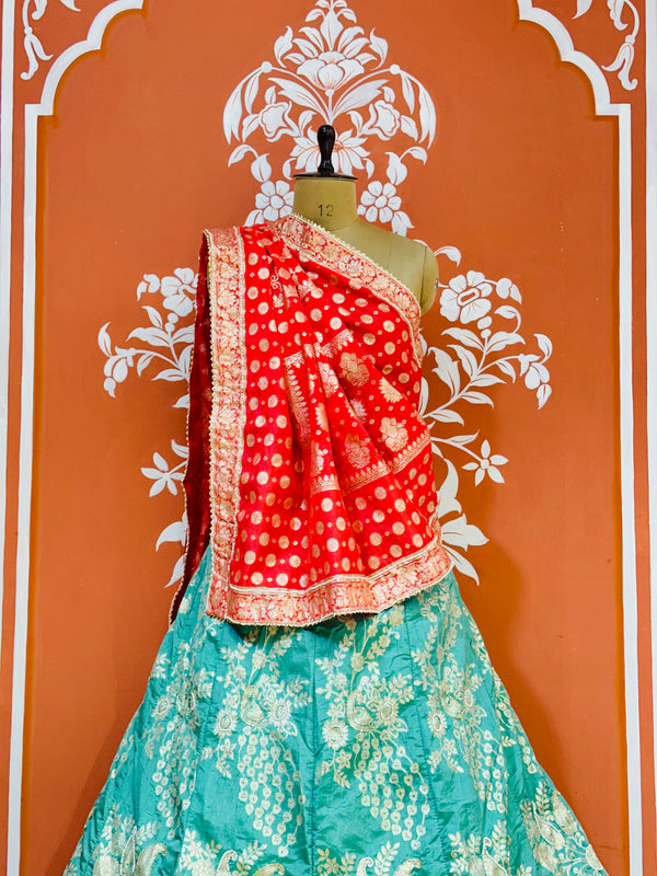 BANARSI ZARI HANDWORK LEHENGA