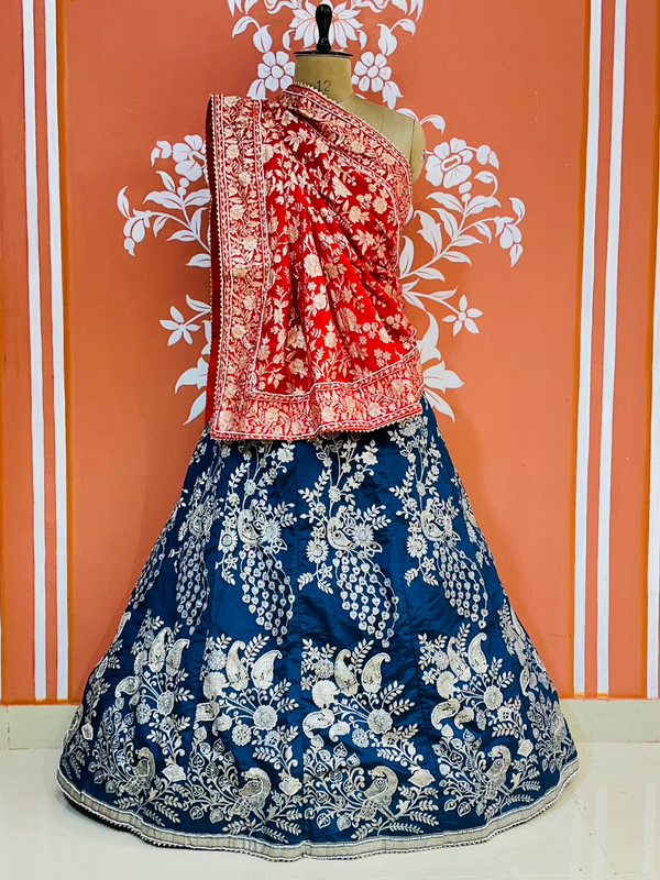 BANARSI ZARI HANDWORK LEHENGA