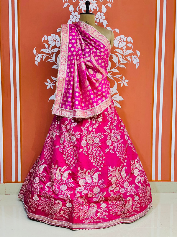 BANARSI ZARI HANDWORK LEHENGA