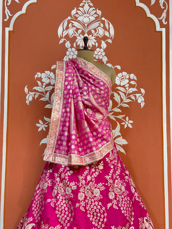 BANARSI ZARI HANDWORK LEHENGA