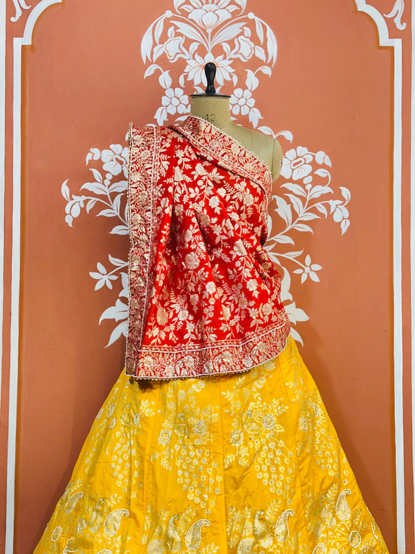 BANARSI ZARI HANDWORK LEHENGA