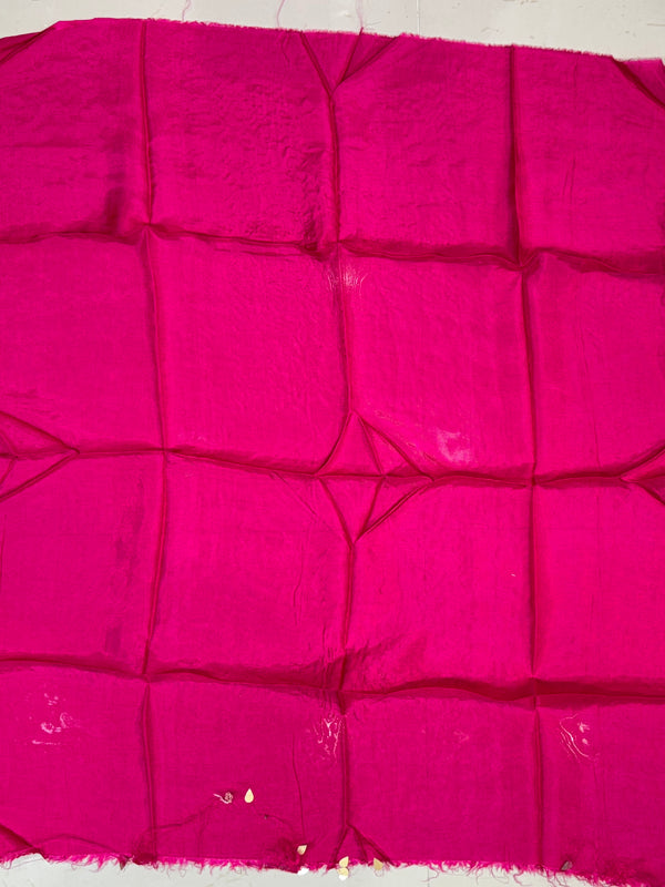 PURE UPADA SILK HANDWORK GOTA PATTI SAREE
