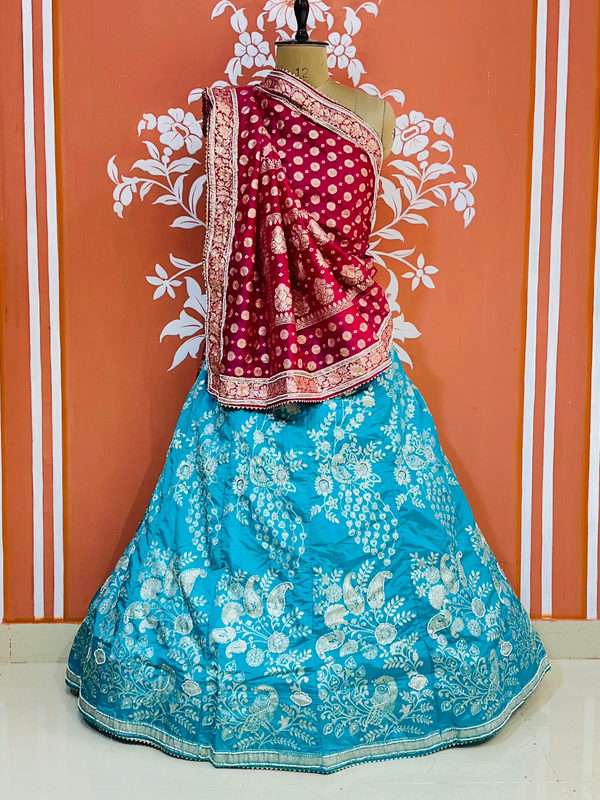 BANARSI ZARI HANDWORK LEHENGA