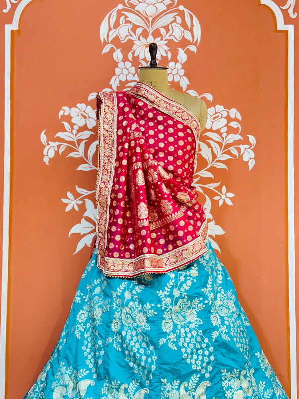 BANARSI ZARI HANDWORK LEHENGA