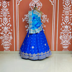 CHINON SHIBORI HANDWORK GOTA PATTI LEHENGA