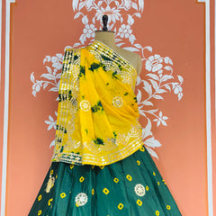 SHIBORI BHANDEJ GOTA PATTI LEHENGA