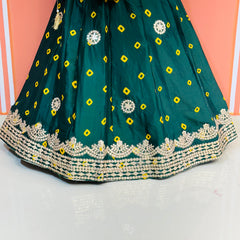 SHIBORI BHANDEJ GOTA PATTI LEHENGA