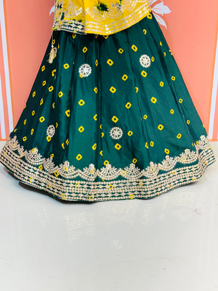 SHIBORI BHANDEJ GOTA PATTI LEHENGA