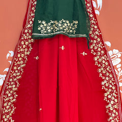 PITTAN WORK PURE CHIFFON SAREE