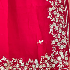 PITTAN WORK PURE CHIFFON SAREE