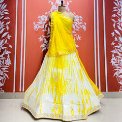 CHINON SHIBORI HANDWORK GOTA PATTI LEHENGA