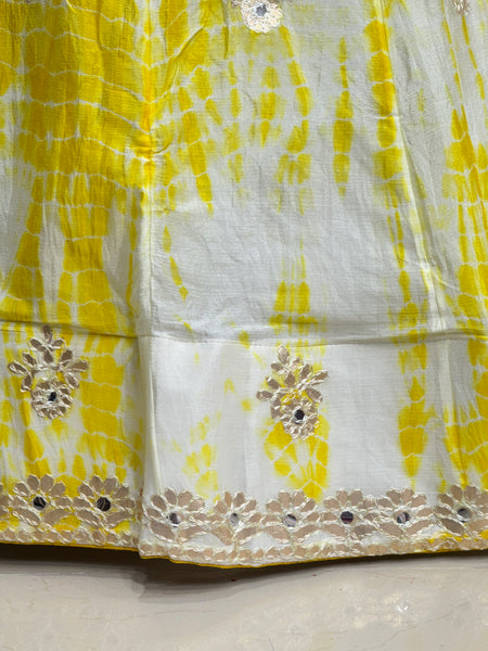 CHINON SHIBORI HANDWORK GOTA PATTI LEHENGA
