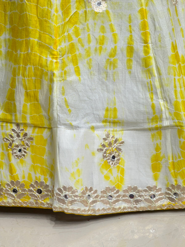 CHINON SHIBORI HANDWORK GOTA PATTI LEHENGA