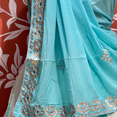 CHINON SHIBORI HANDWORK GOTA PATTI LEHENGA