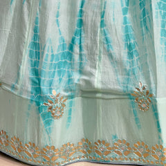 CHINON SHIBORI HANDWORK GOTA PATTI LEHENGA