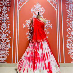CHINON SHIBORI HANDWORK GOTA PATTI LEHENGA