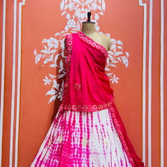 CHINON SHIBORI HANDWORK GOTA PATTI LEHENGA