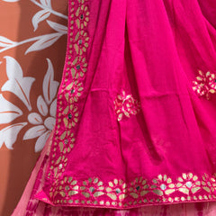 CHINON SHIBORI HANDWORK GOTA PATTI LEHENGA