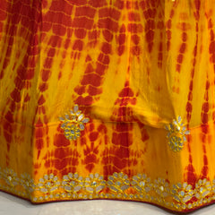 CHINON SHIBORI HANDWORK GOTA PATTI LEHENGA