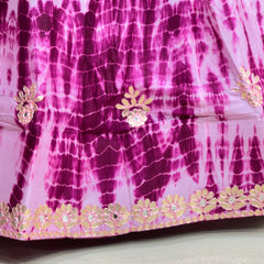 CHINON SHIBORI HANDWORK GOTA PATTI LEHENGA