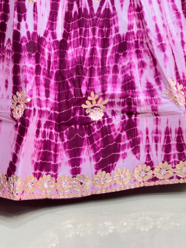 CHINON SHIBORI HANDWORK GOTA PATTI LEHENGA