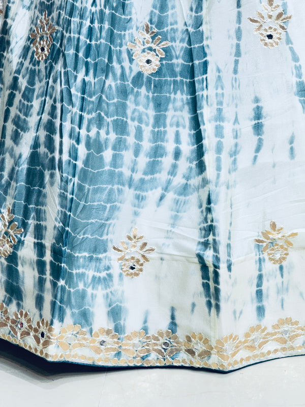 CHINON SHIBORI HANDWORK GOTA PATTI LEHENGA