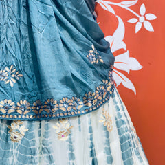 CHINON SHIBORI HANDWORK GOTA PATTI LEHENGA