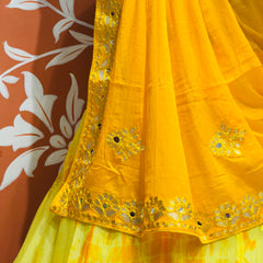 CHINON SHIBORI HANDWORK GOTA PATTI LEHENGA