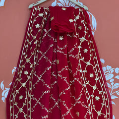 PURE CHIFFON KACHI PATTI SAREE