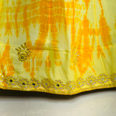 CHINON SHIBORI HANDWORK GOTA PATTI LEHENGA