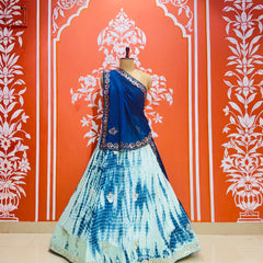 CHINON SHIBORI HANDWORK GOTA PATTI LEHENGA