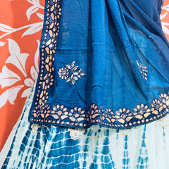 CHINON SHIBORI HANDWORK GOTA PATTI LEHENGA